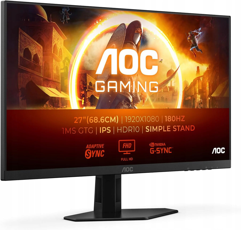 AOC 24G4XE | 23,8  | IPS | 16:9 | 180 Hz | 1 ms | 1920 x 1080 pikseli | Porty