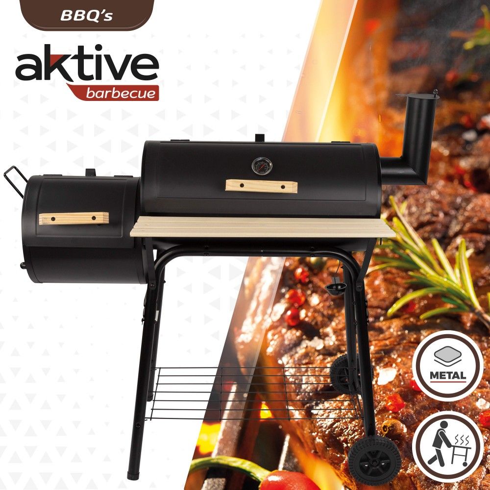 Aktywny grill węglowy i wędzarnia