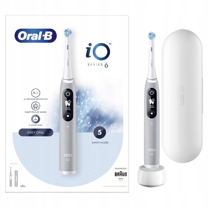 Oral-B Szczoteczka magnetyczna elektryczna Oral-B iO6 Grey Opal