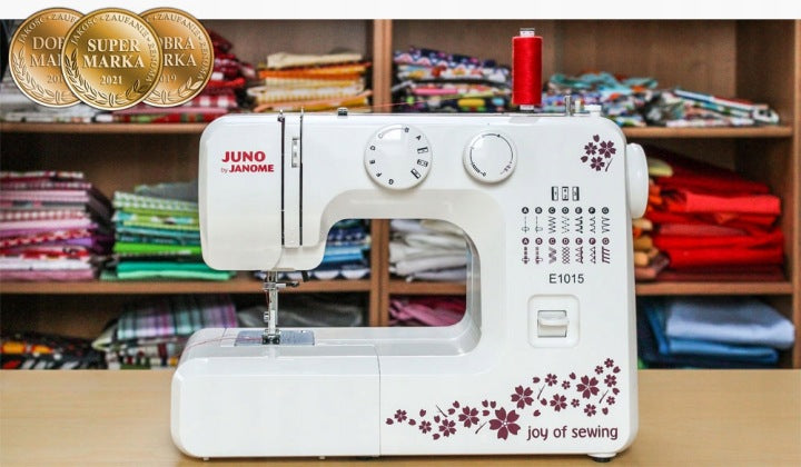 Janome REWELACYJNA domowa Maszyna do Szycia JANOME JUNO E1015 + GRATIS PORADNIK