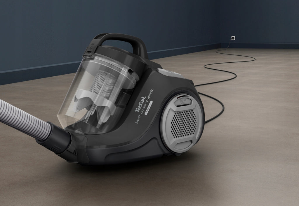Odkurzacz bezworkowy Tefal Power Cyclon TW2925 mocny czarny HEPA cichy