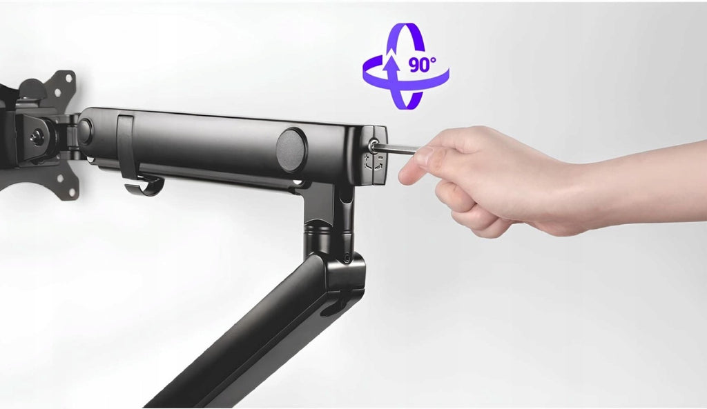 Uchwyt na Dwa Monitory 17-32 16kg USB VESA REGULOWANY biurkowy do biurka