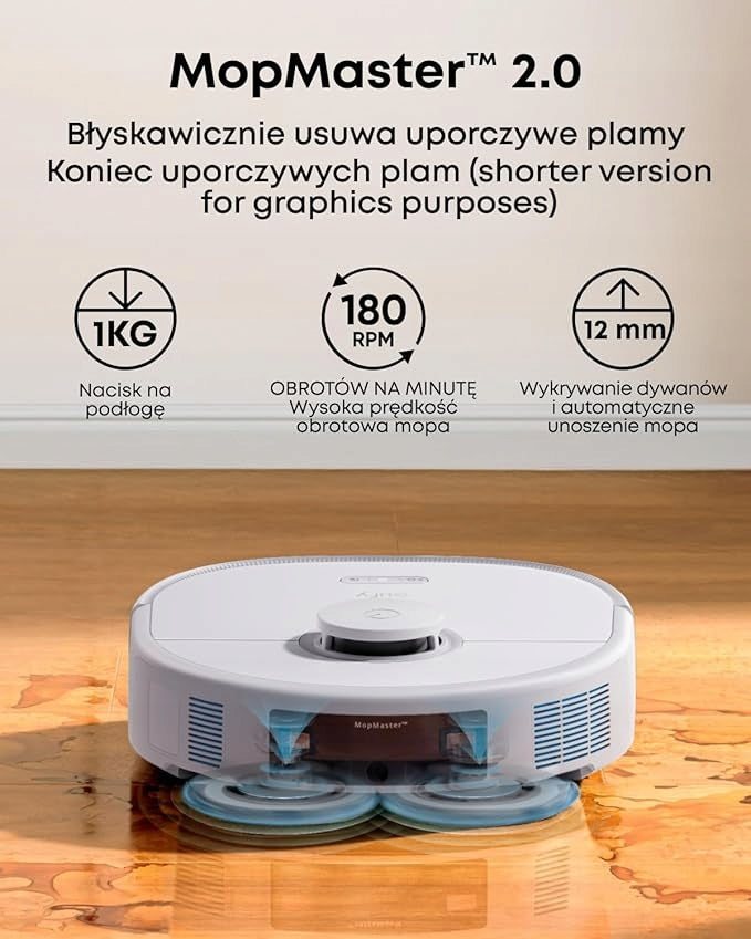 Robot sprzątający eufy RoboVac X10 Omni Mopping Biały