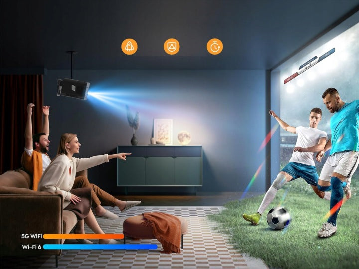 Heelly PROJEKTOR RZUTNIK 20000LM 1080P WIFI ANDROID SMART TV 4K AUTOFOCUS HEELLY