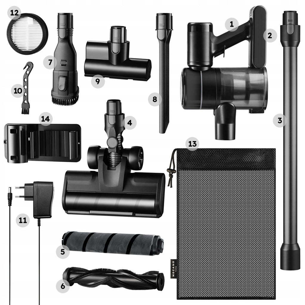 ODKURZACZ BEZPRZEWODOWY PIONOWY RĘCZNY 2 BATERIE MOCNY 15w1 LED HANDY PRO