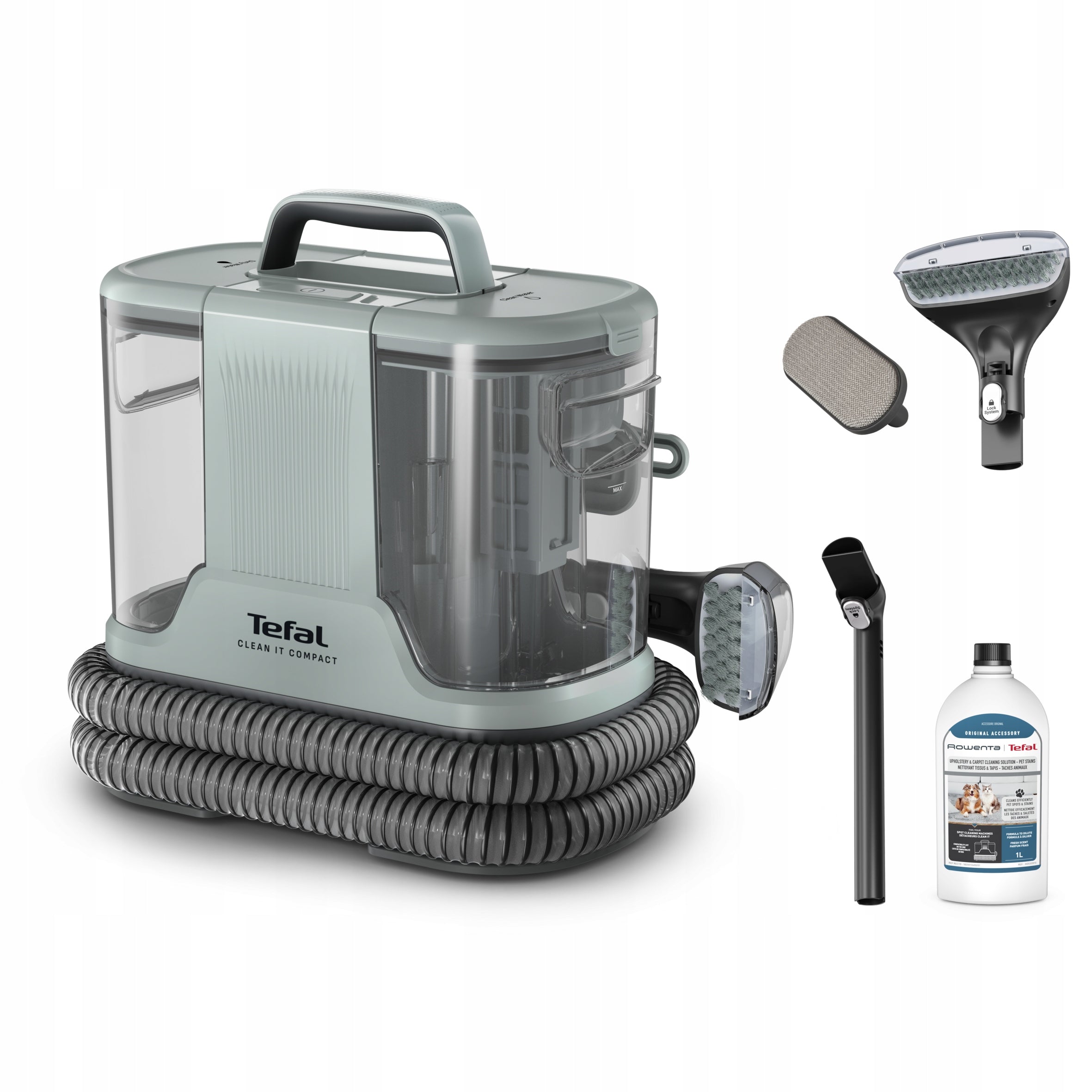 Odkurzacz piorący do tapicerki dywanów Tefal Clean It Hot&Cold IZ7021 1150W