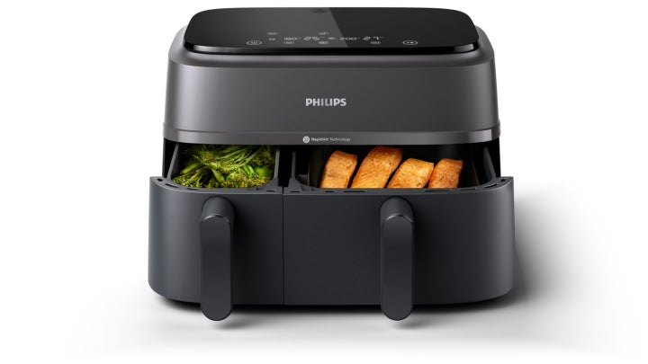 Philips Dwukomorowa frytkownica beztłuszczowa airfryer Philips Ovi 9L 2750W NA352