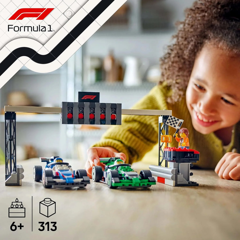 LEGO City F1 Startplan med VCARB och Sauber Racing Cars Fordonslekset 60474
