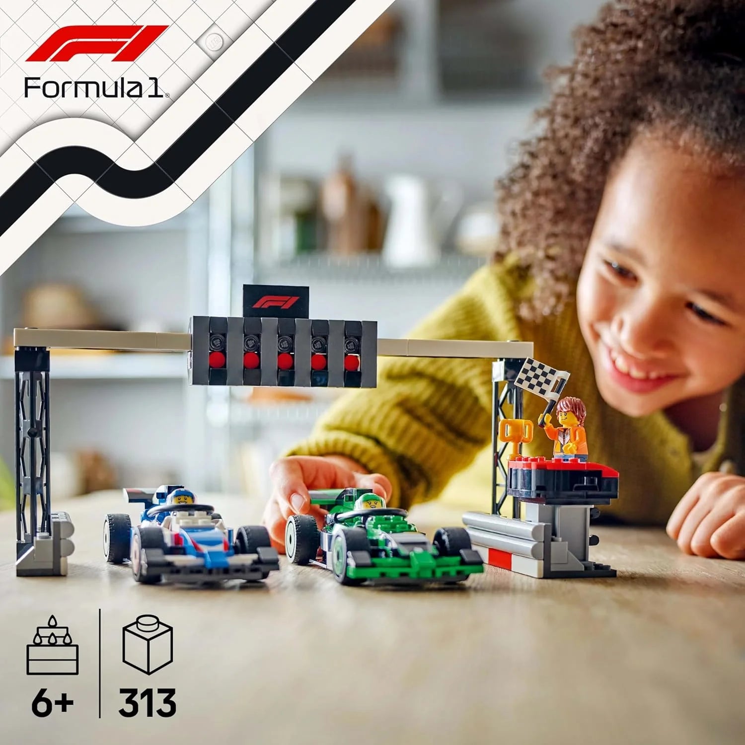 LEGO City F1 Startplan med VCARB och Sauber Racing Cars Fordonslekset 60474