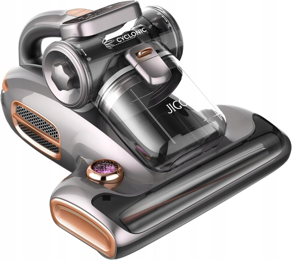 Odkurzacz do materacy roztoczy 15kPa 700W UV LED Jigoo T600 szary