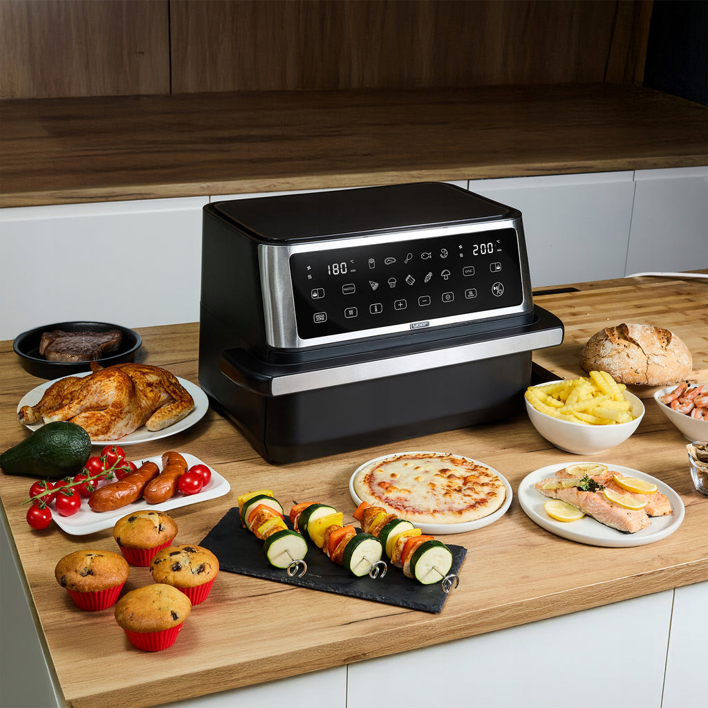 Frytkownica beztłuszczowa Dwukomorowa 10L Air Fryer Yoer 2850W 10 programów