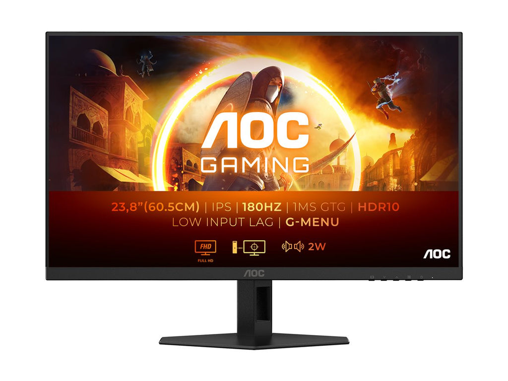 AOC 24G4XE | 23,8  | IPS | 16:9 | 180 Hz | 1 ms | 1920 x 1080 pikseli | Porty