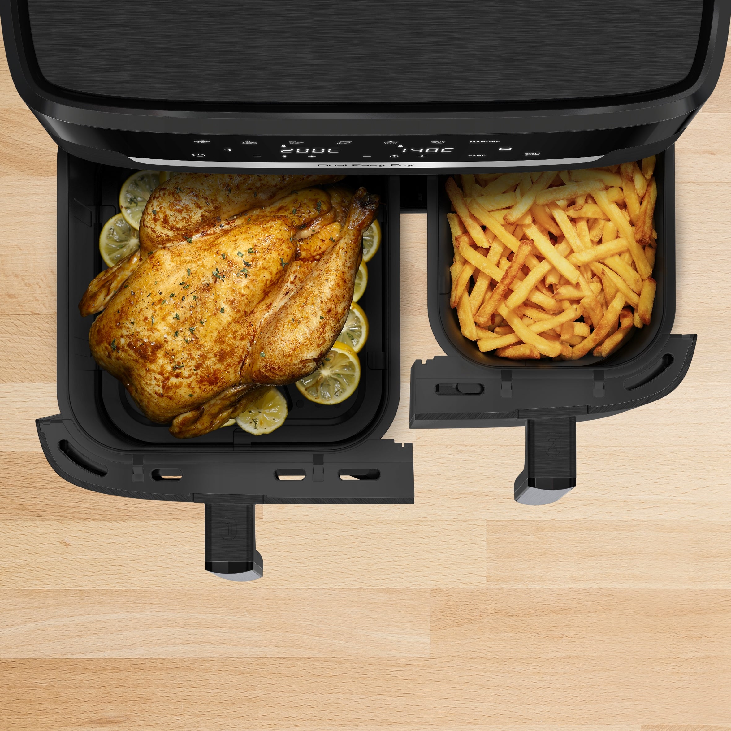 Frytkownica beztłuszczowa TEFAL EY9428E XXL 11l 2700W dwukomorowa Air Fryer