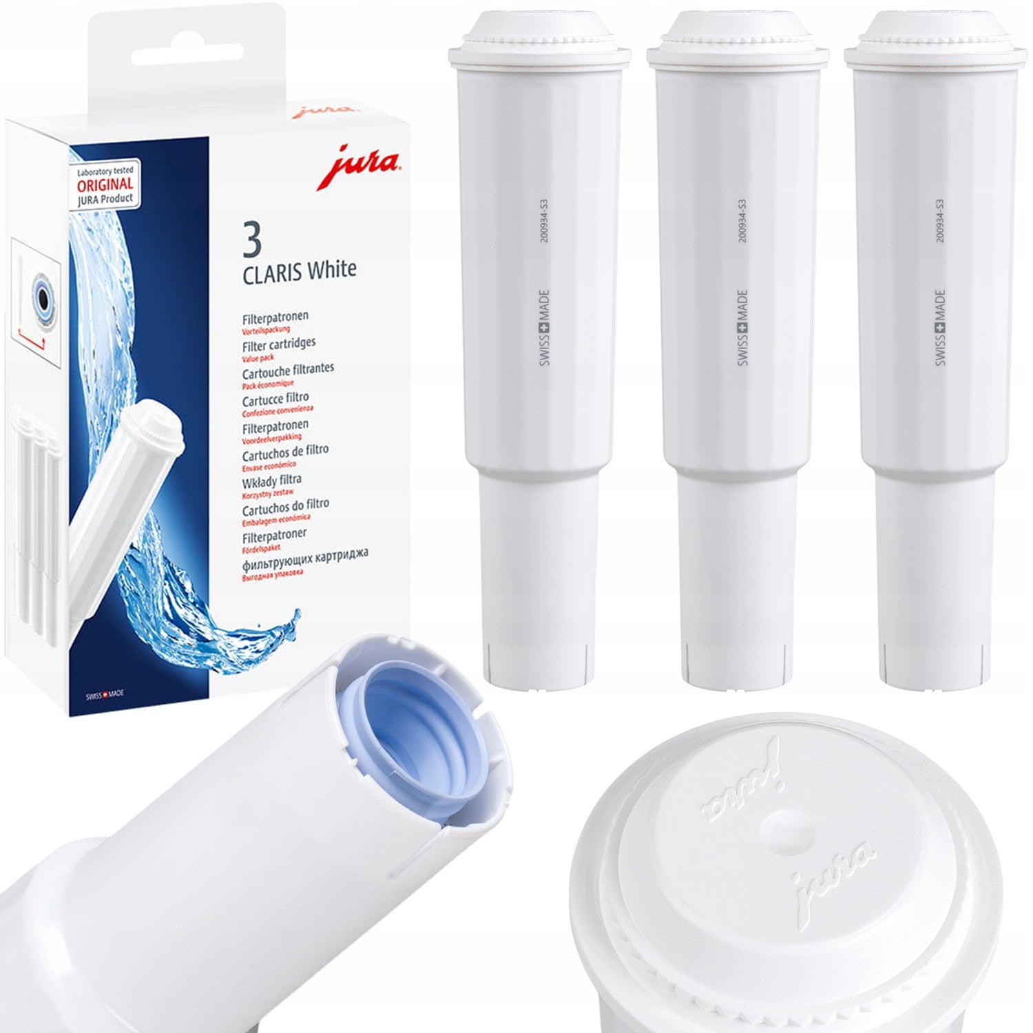 Tabletki do czyszczenia ekspresu Jura 62715 + 3x filtr Jura Claris Smart+