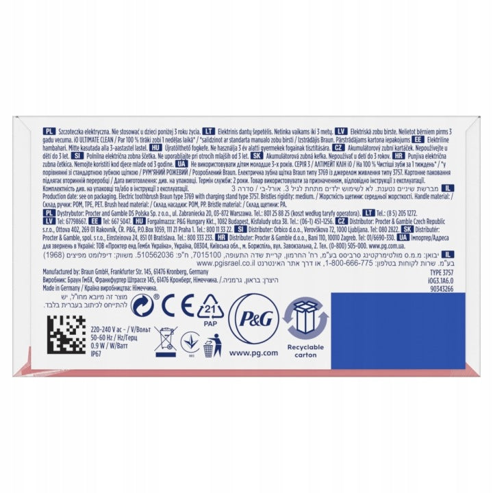 OdkryjOral B Oral-B iO3 Różowa Szczoteczka elektryczna
