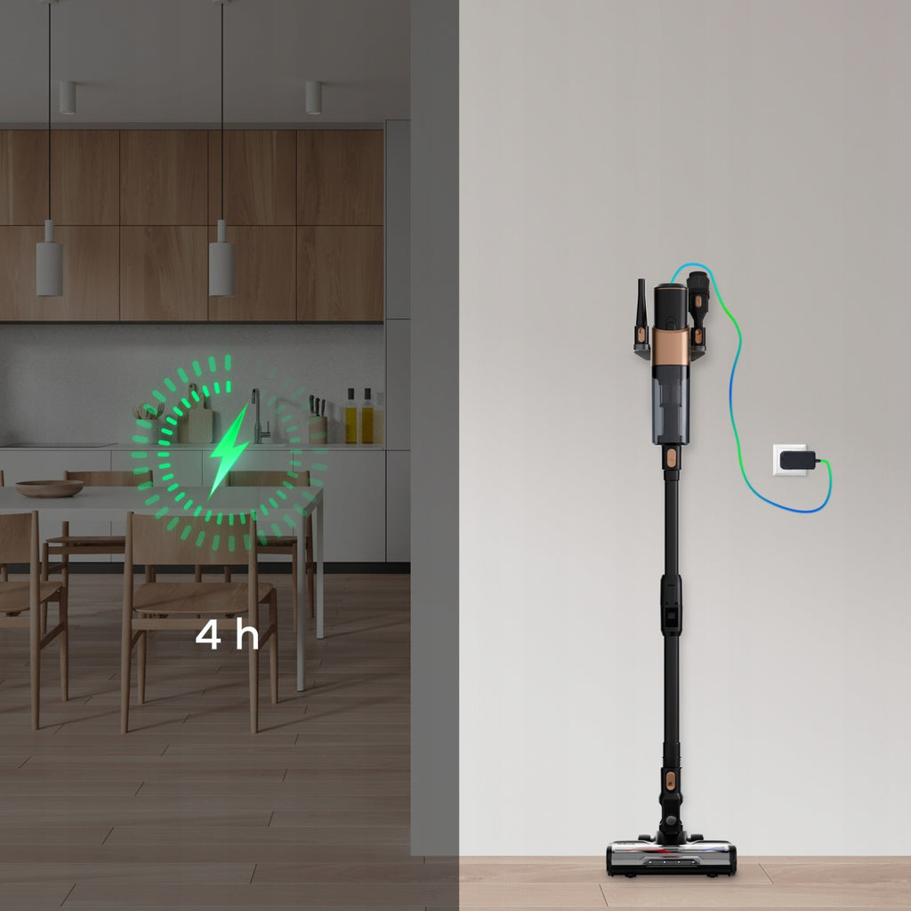 Odkurzacz Bezprzewodowy Pionowy Mopujący Myjący VOKSAR S11 PRO MOP 5w1 LED