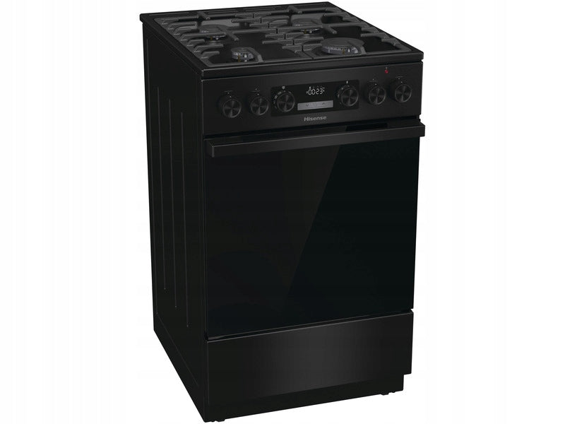 Kuchnia gazowa HISENSE HKS5D71BMPF Air Fry, program Pizza, 50 cm czarna
