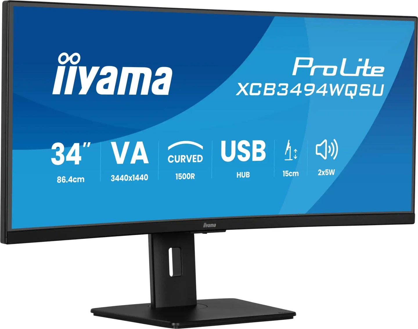 iiyama Monitor zakrzywiony iiyama ProLite XCB3494WQSU-B1 34 UWQHD