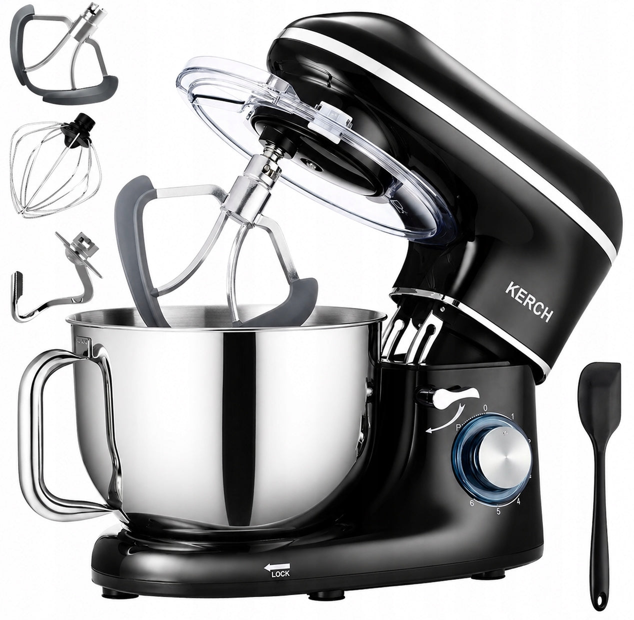 ROBOT KUCHENNY PLANETARNY MIKSER Z MISĄ KERCH MYCHEF 4000W GREY 6,2L