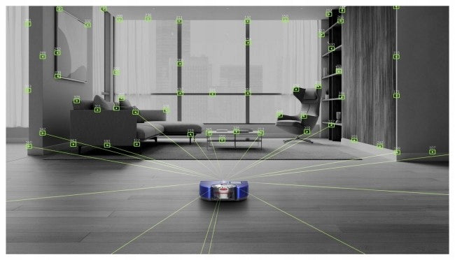 Robot sprzątający Dyson 360 Vis Nav niebieski