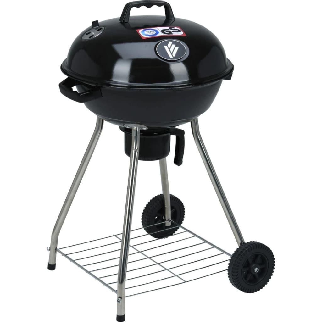 Grill węglowy na kółkach Progarden, czarny, 45 cm