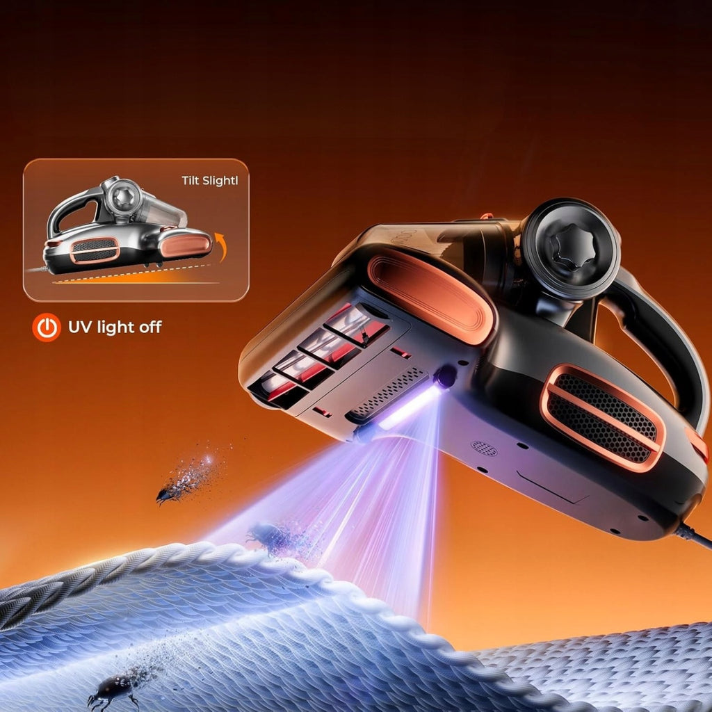 Odkurzacz do materacy roztoczy 15kPa 700W UV LED Jigoo T600 szary