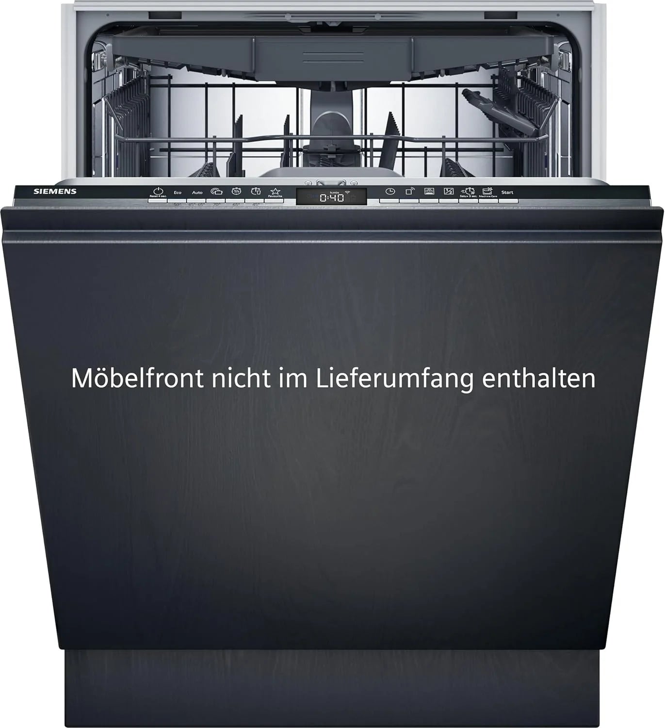 Siemens SN43ES14VE, iQ300 Smarter Geschirrspüler, Unterbau-Spülmaschine mit Besteckschublade, 60 cm, automatische Türöffnung dank autoOpen dry, besonders leise mit iQdrive-Motor, aquaStop, Edelstahl