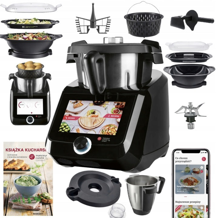 SilverCrest MONSIEUR CUISINE ROBOT KUCHENNY LIDLOMIX CZARNY SMART C1 Wi-Fi 2026 PL