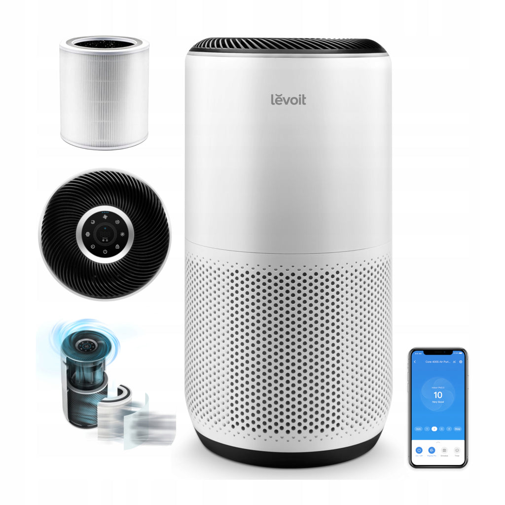 Oczyszczacz powietrza Levoit Core 300S HEPA smog dym smart wifi auto 50 m2