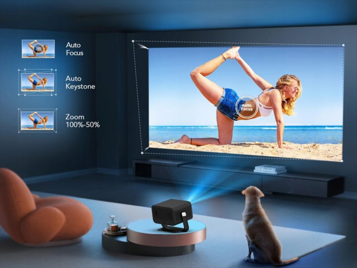 Heelly PROJEKTOR RZUTNIK 20000LM 1080P WIFI ANDROID SMART TV 4K AUTOFOCUS HEELLY
