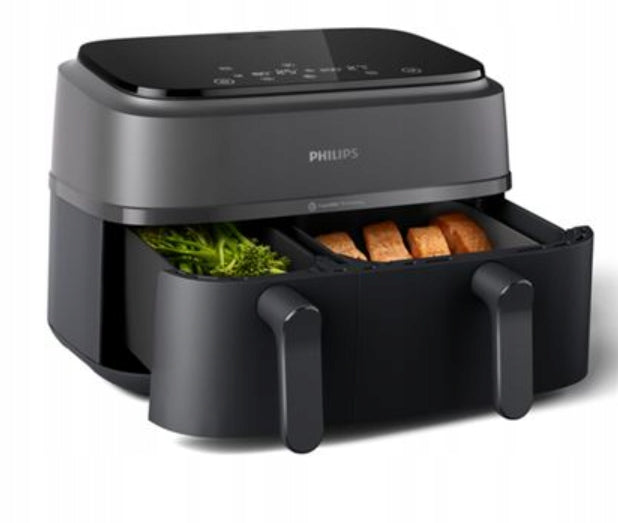 Philips Dwukomorowa frytkownica beztłuszczowa airfryer Philips Ovi 9L 2750W NA352