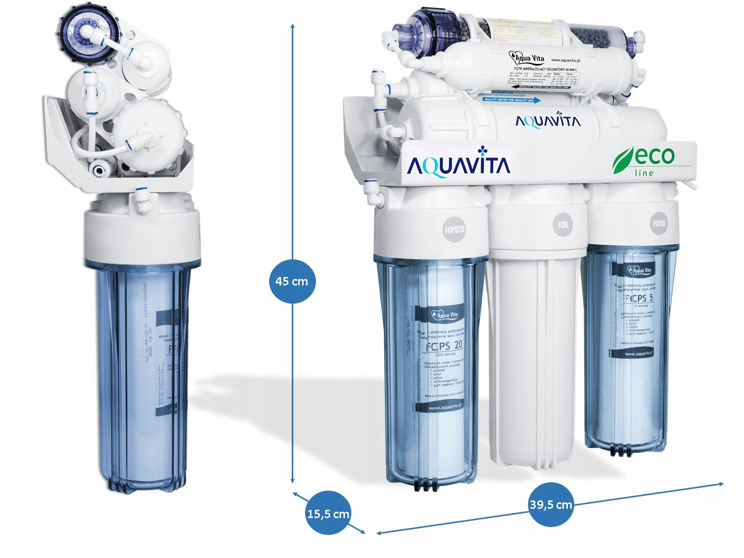 RO8 FILTR DO WODY OSMOZA JONIZATOR STRUKTURYZATOR AQUA VITA REDOX MINERAŁY