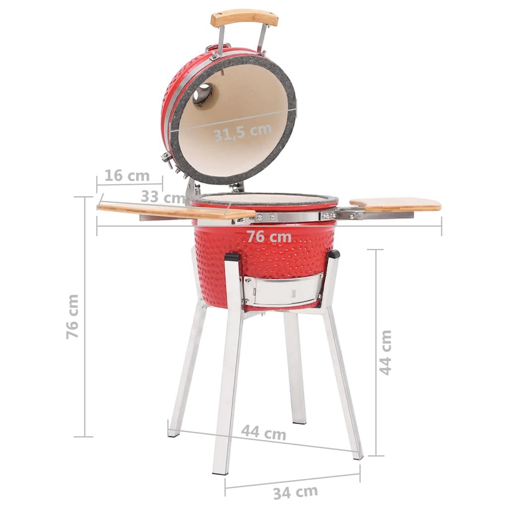 Vidaxl Ceramic Kamado Smoker Barbecue 76cm