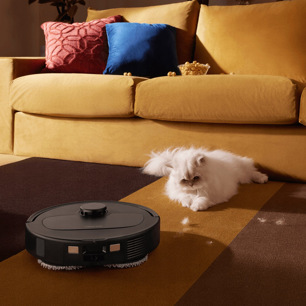 Robot sprzątający z funkcją mopowania Roborock Qrevo 5AE czarny 12KPa ze stacją czyszczącą