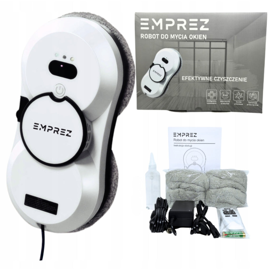 Emprez F19 Robot do mycia szyb i okien 3000Pa | Aplikacja | 4 Spryskiwacze