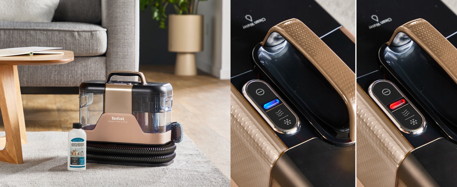 Odkurzacz piorący do tapicerki dywanów Tefal Clean It Hot&Cold IZ7021 1150W