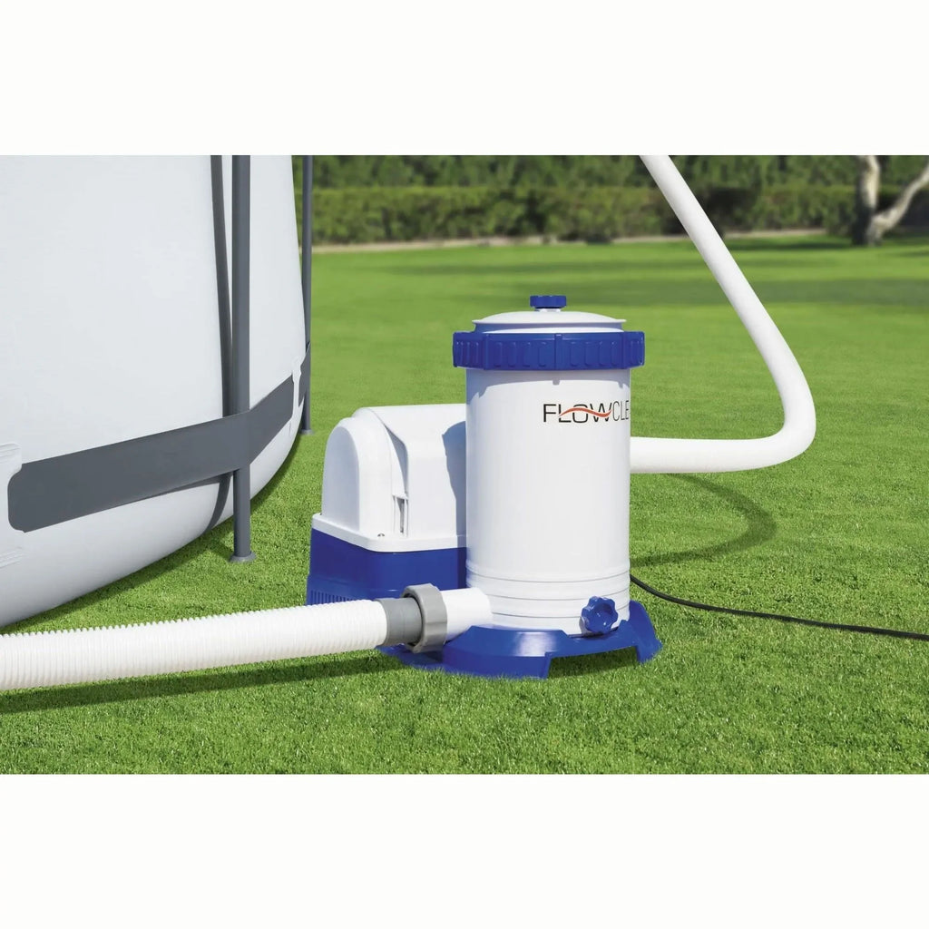 Bestway 58392E Flowclear 2500 GPH Above Ground Swimming Pool Water Filter Pump