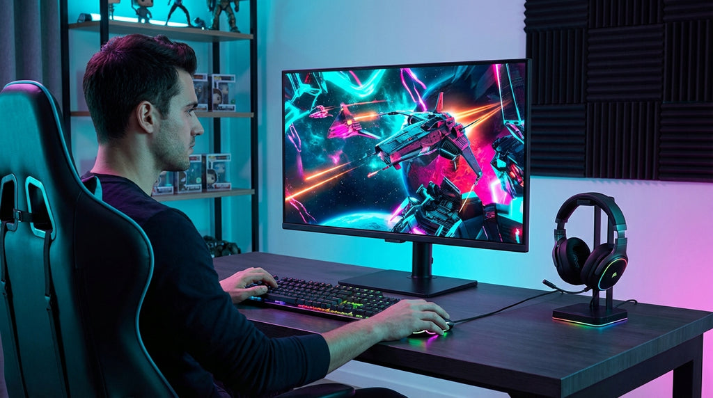 Samsung Monitor Gamingowy SAMSUNG 24 Cale Full HD 100HZ IPS DP Pivot Tilt Głośniki