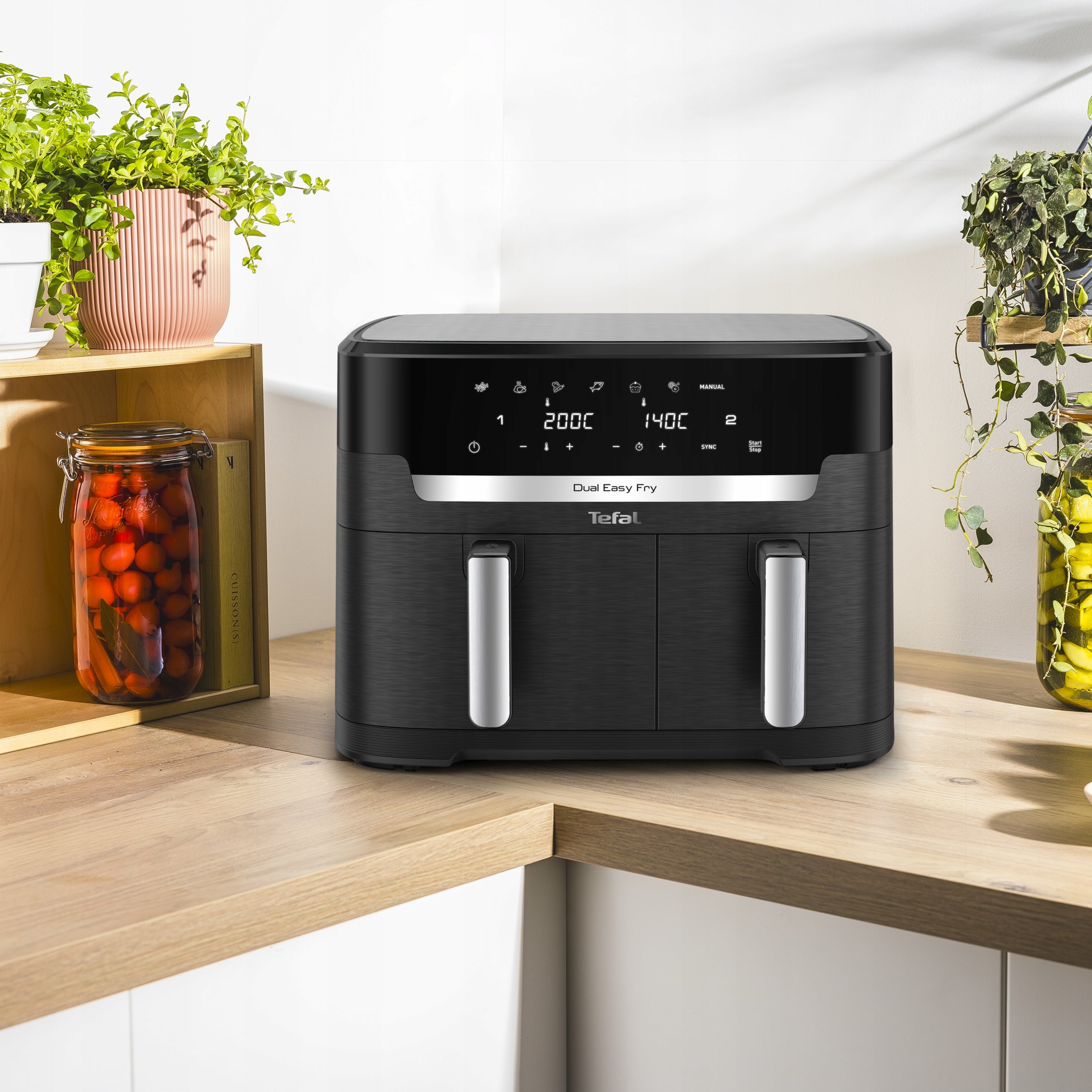 Frytkownica beztłuszczowa TEFAL EY9428E XXL 11l 2700W dwukomorowa Air Fryer