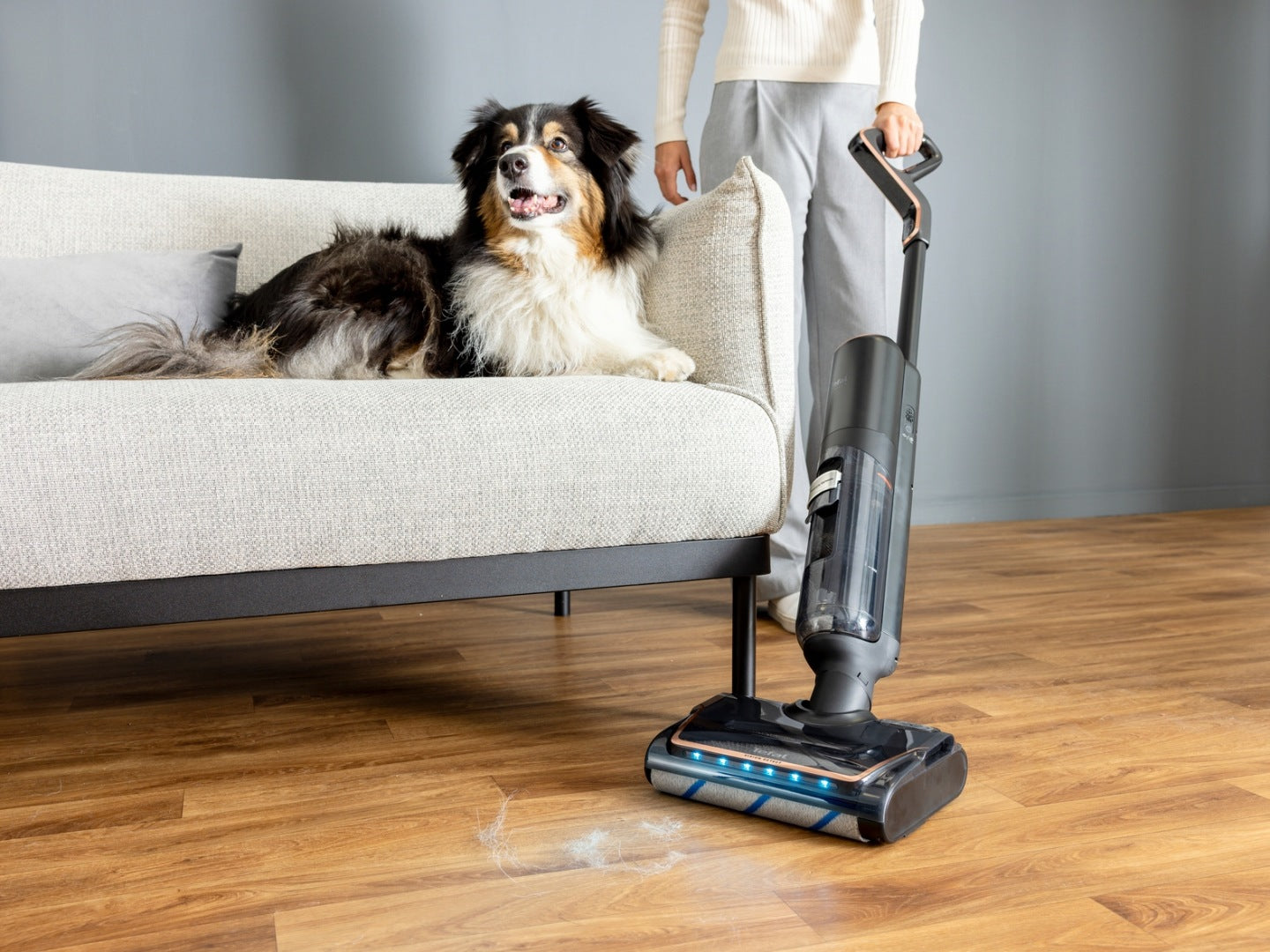 Odkurzacz pionowy bezprzewodowy myjący Tefal X-Clean 7 GF5736