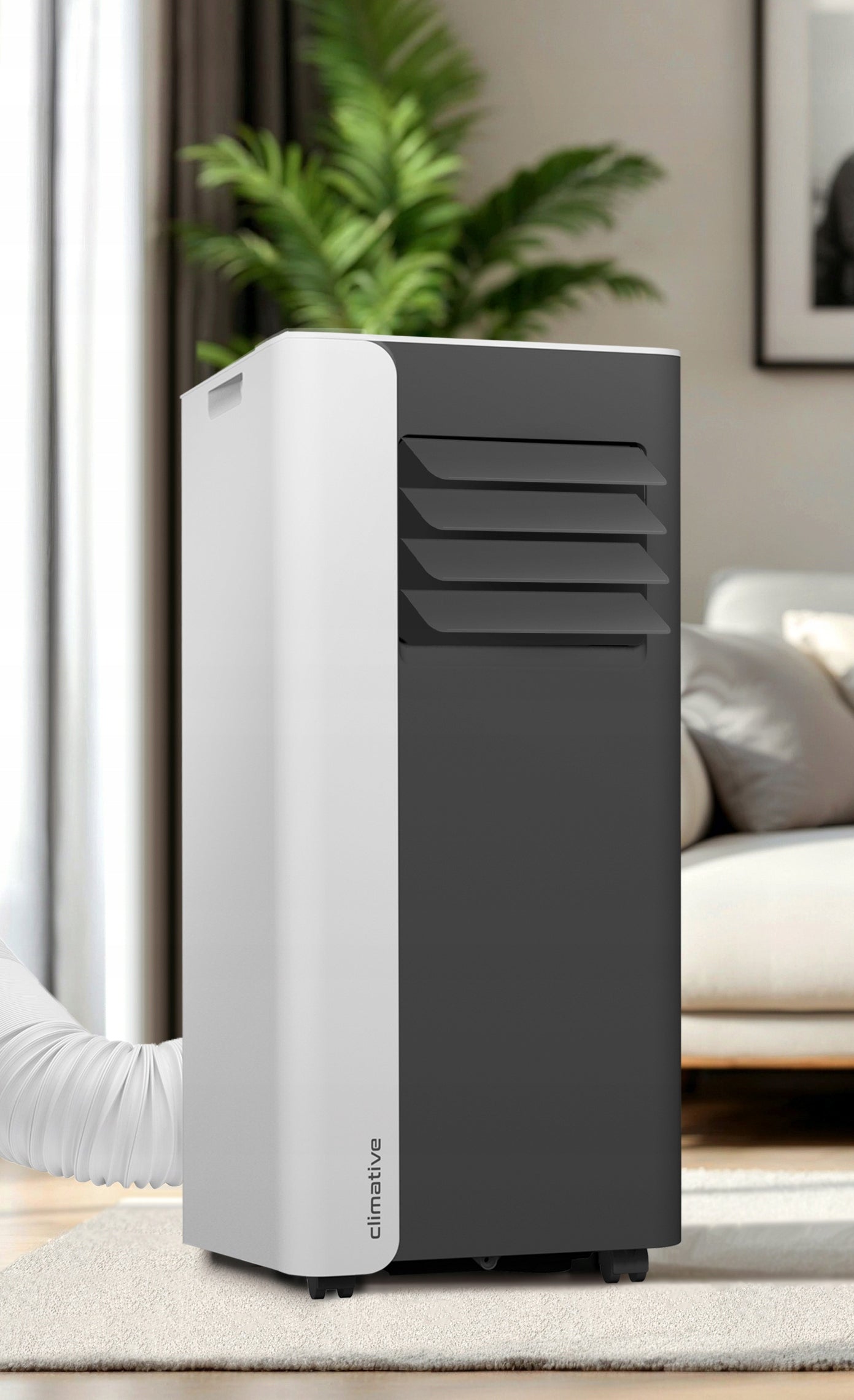 Klimatyzator przenośny pokojowy MINI 2,6 kW mały cichy WiFi 26 m2 uszczelka