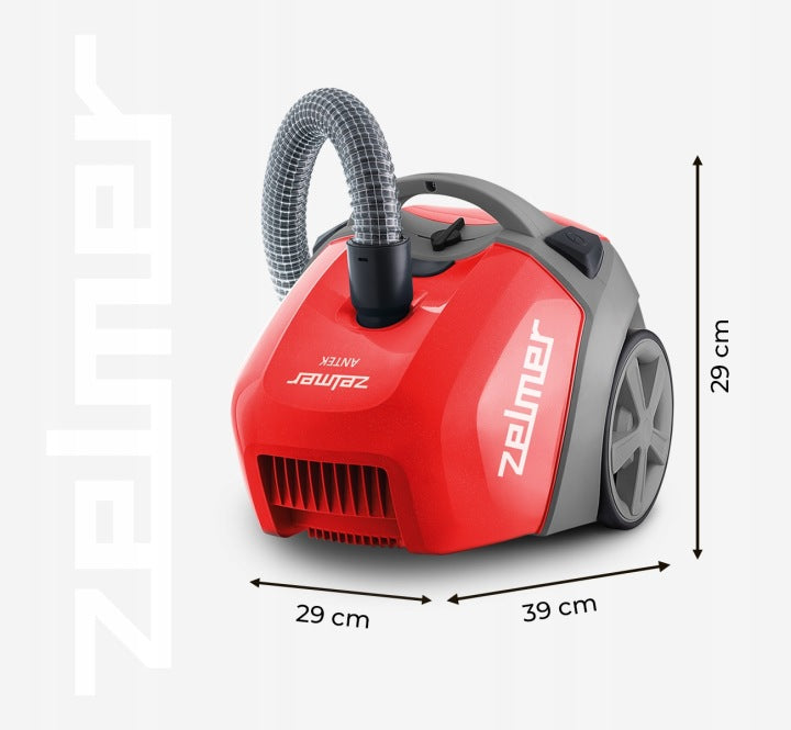 ODKURZACZ WORKOWY ZELMER ANTEK TRADYCYJNY Z FILTREM HEPA +KOŃCÓWKI ECO 900W