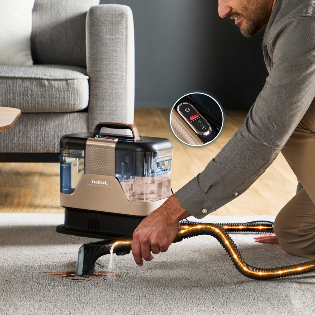 Odkurzacz piorący do tapicerki dywanów Tefal Clean It Hot&Cold IZ7021 1150W