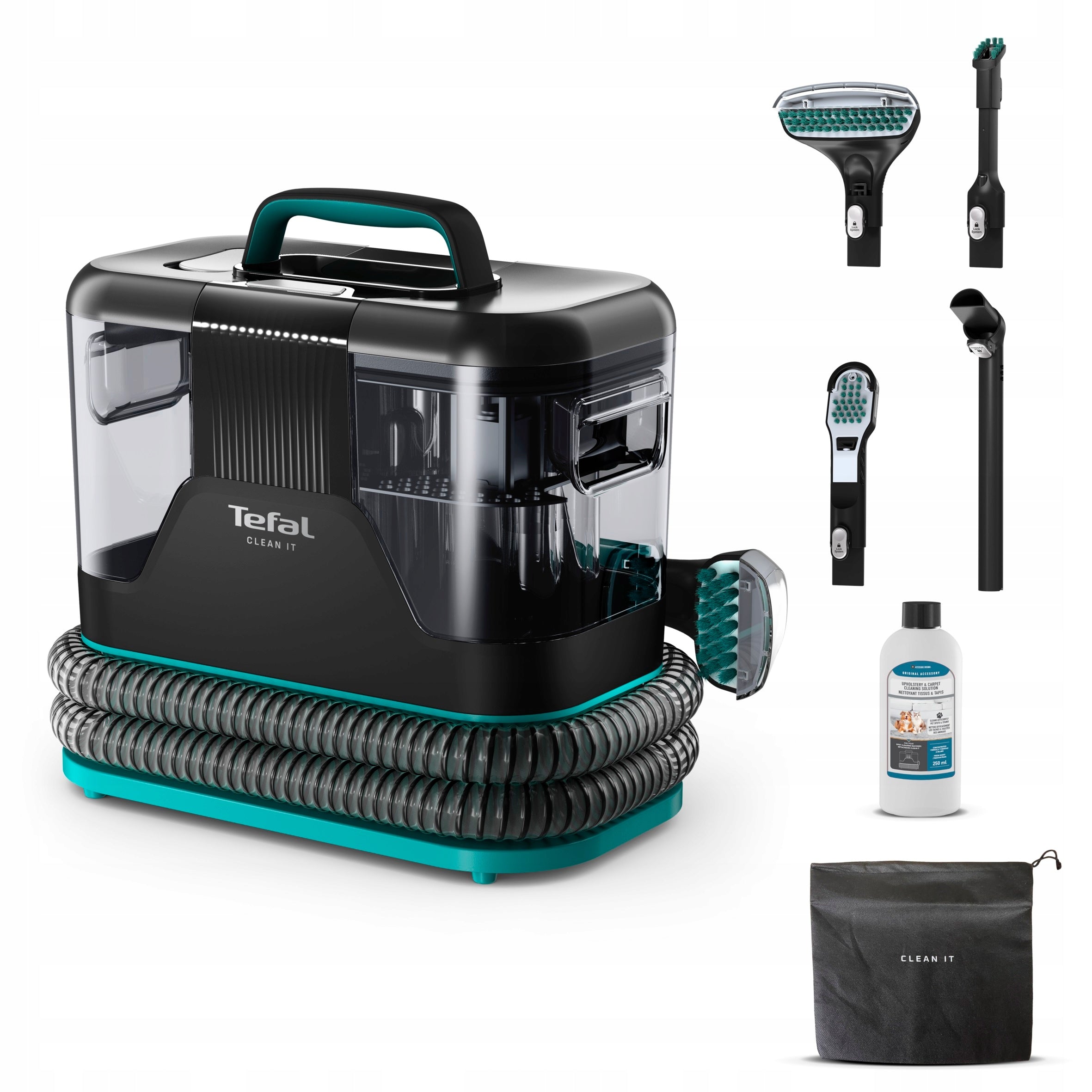 Odkurzacz piorący do tapicerki dywanów Tefal Clean It Hot&Cold IZ7021 1150W