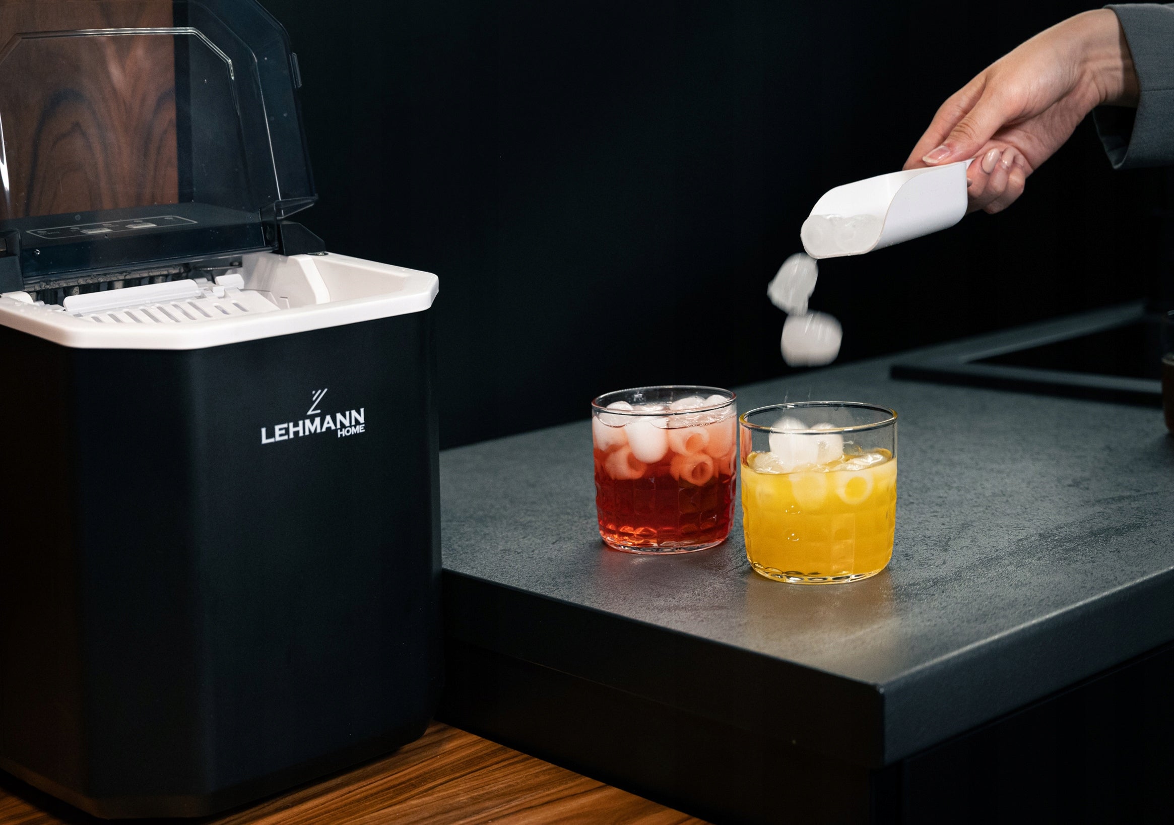 Kostkarka do lodu ICE wydajna szybka cicha maszyna do kostek 12kg +łopatka
