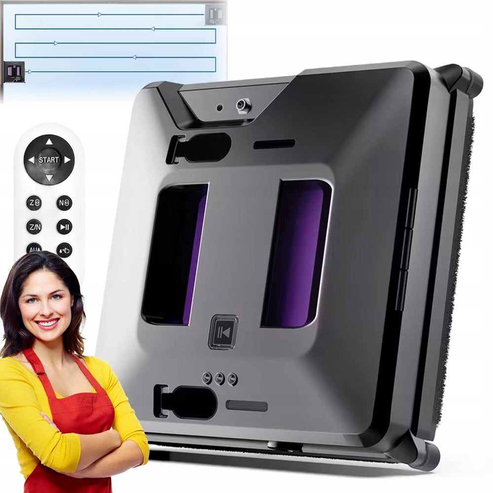 ROBOT DO MYCIA SZYB OKIEN LUSTRA AUTOMATYCZNA MYJKA 3 TRYB + 3 MOPÓW ZESTAW