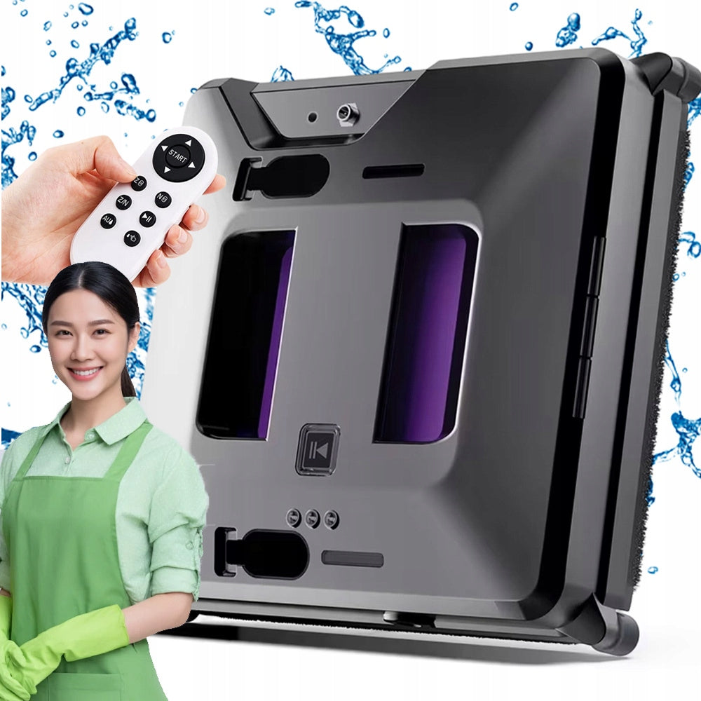 ROBOT DO MYCIA SZYB OKIEN LUSTRA AUTOMATYCZNA MYJKA 3 TRYB + 3 MOPÓW ZESTAW