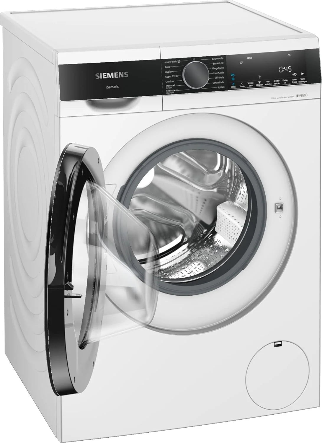 Siemens WM14N223 Waschmaschine iQ300, Frontlader mit 7kg Fassungsvermgen, 1400 UpM, speedPack L, LED-Display,Outdoor-Programm, Wei, 60cm