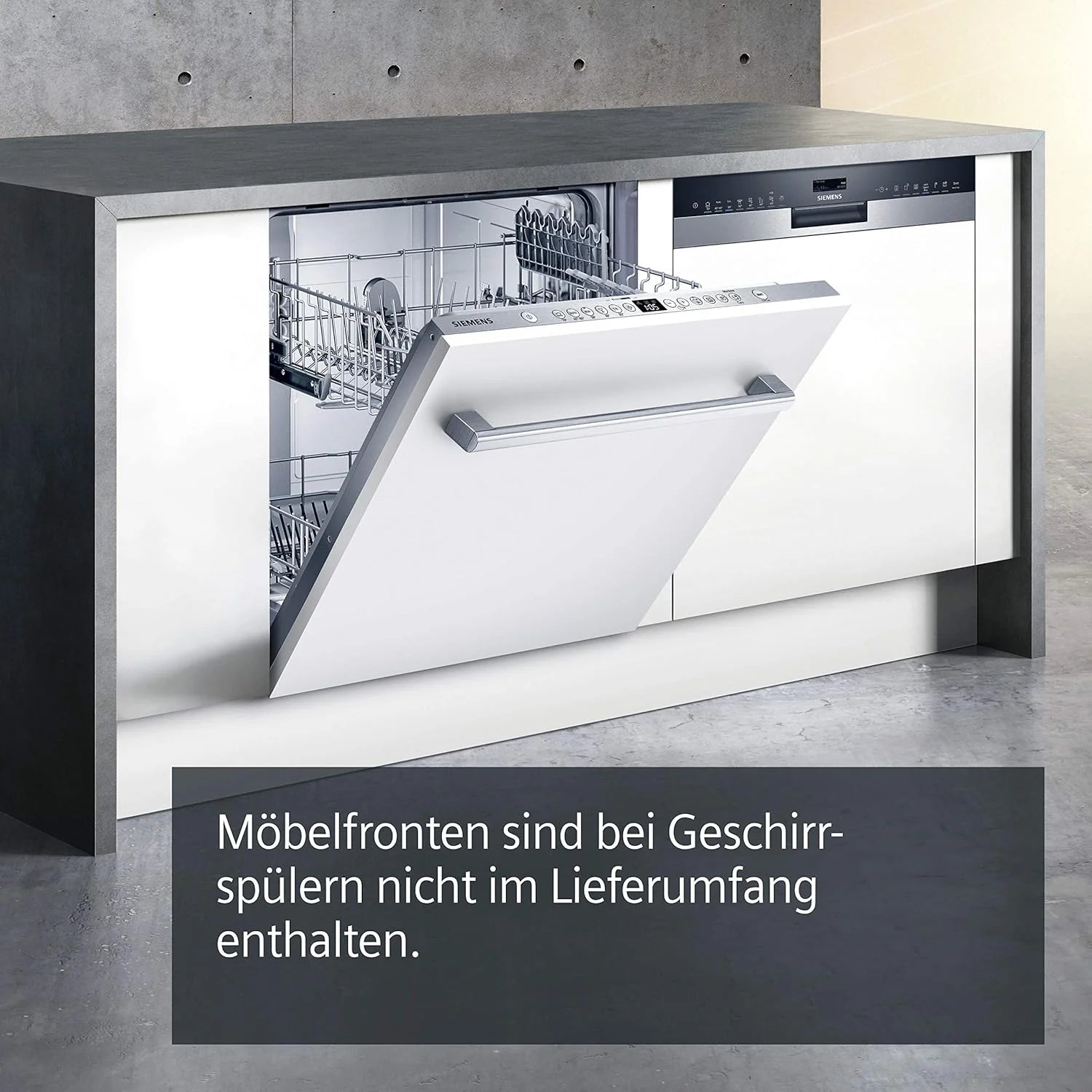 Siemens SN43ES14VE, iQ300 Smarter Geschirrspüler, Unterbau-Spülmaschine mit Besteckschublade, 60 cm, automatische Türöffnung dank autoOpen dry, besonders leise mit iQdrive-Motor, aquaStop, Edelstahl
