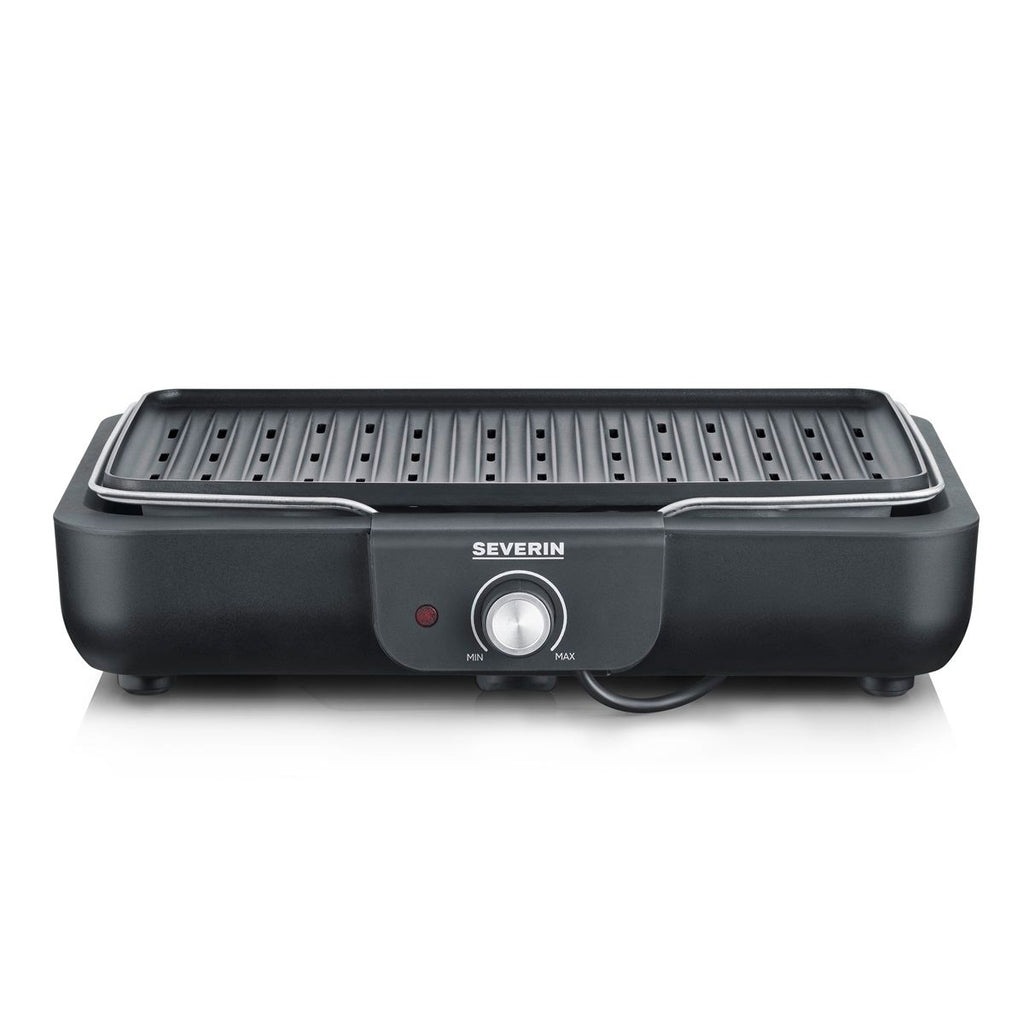 Grill stołowy Severin PG 8556 z płytą grillową - 2300 W, czarny